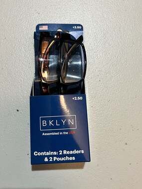 003-0034 BKLYN Sumner COLPK +2.50 Adult Reading Glasses Value Pack (2-Pack)